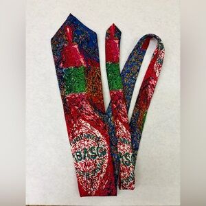 Tobacco Neck Tie, 100% Silk,  Like New